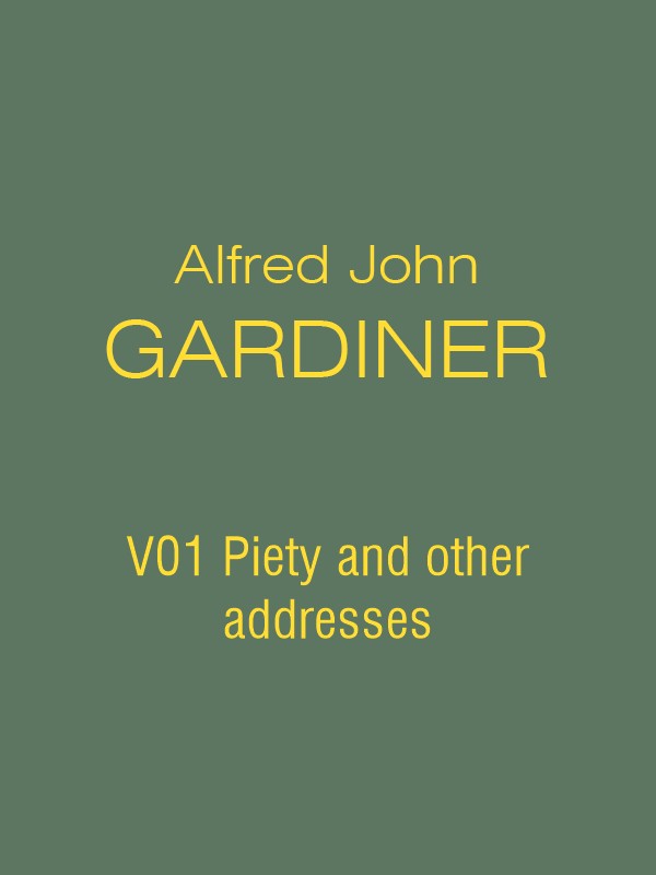 AJG V01 Piety and other addresses