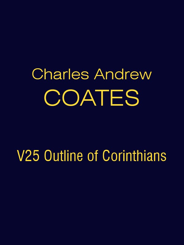 CAC V25 Outline of Corinthians