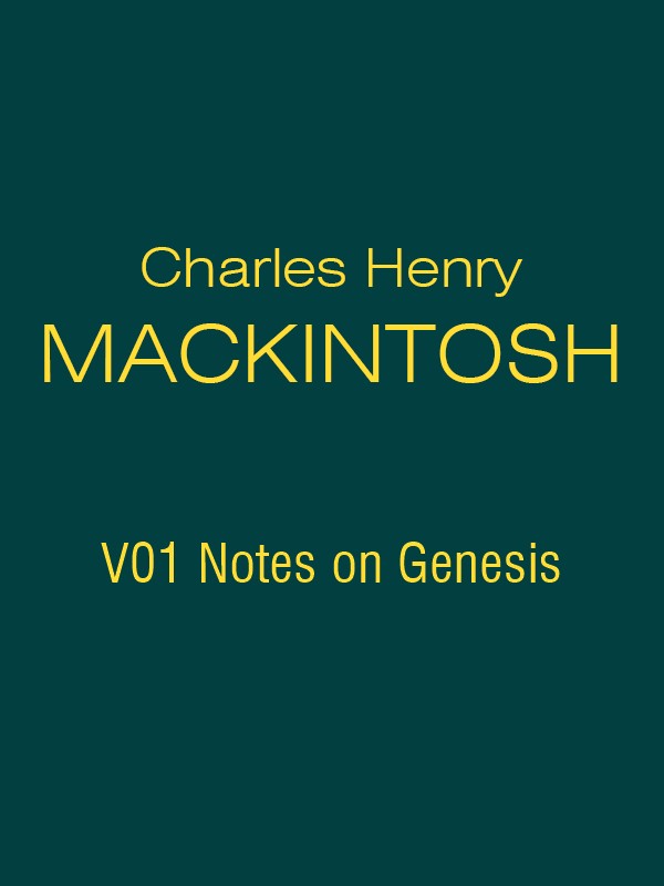 CHM V01 Notes on Genesis