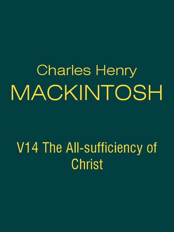 CHM V14 The All-sufficiency of Christ
