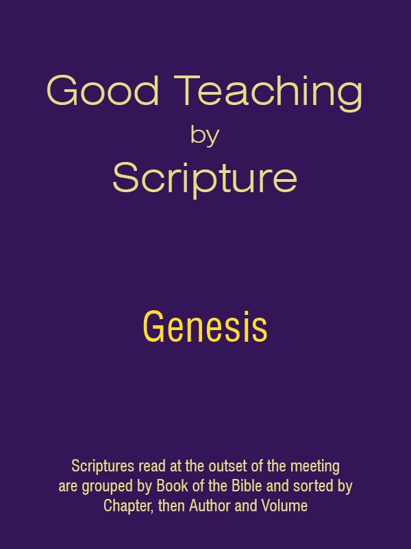 Good Teaching by Scripture 01 - Genesis