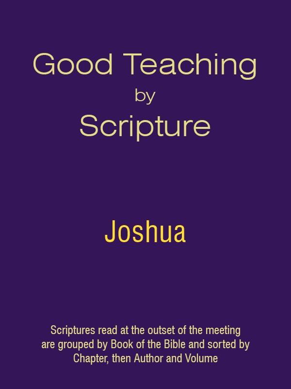 Good Teaching by Scripture 06 - Joshua