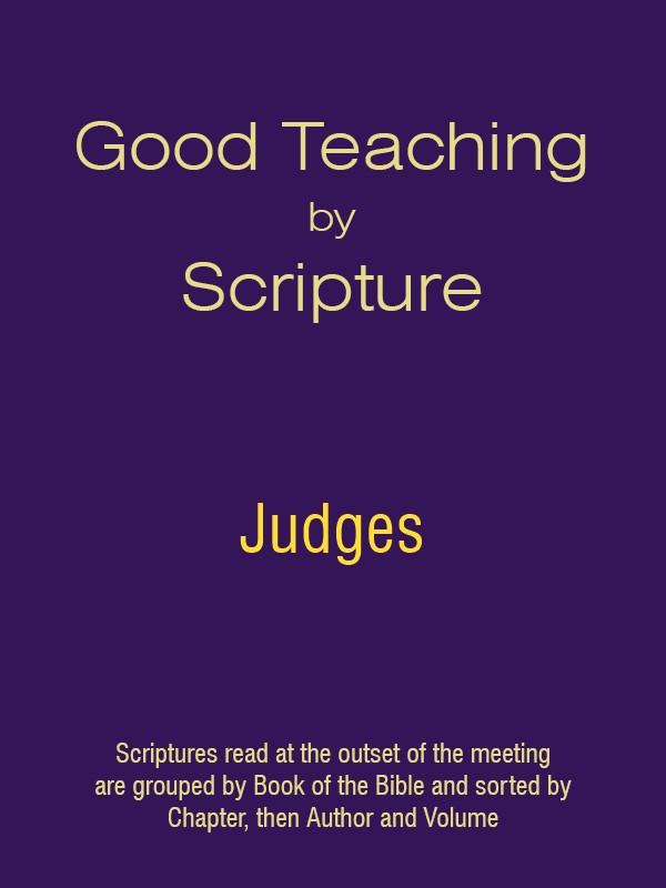 Good Teaching by Scripture 07 - Judges