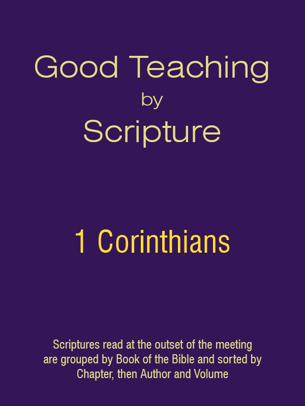 Good Teaching by Scripture 46 - 1 Corinthians