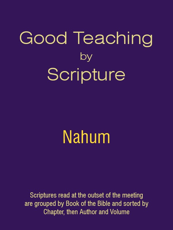 Good Teaching by Scripture 34 - Nahum