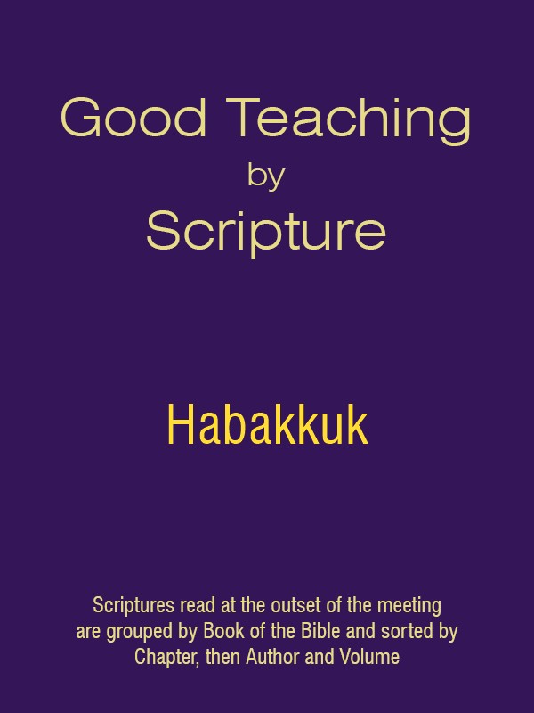 Good Teaching by Scripture 35 - Habakkuk