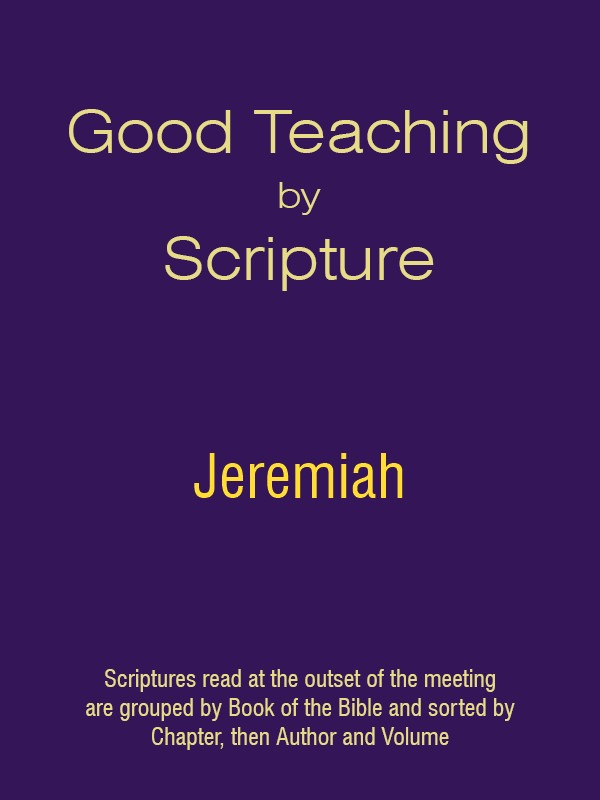 Good Teaching by Scripture 24 - Jeremiah