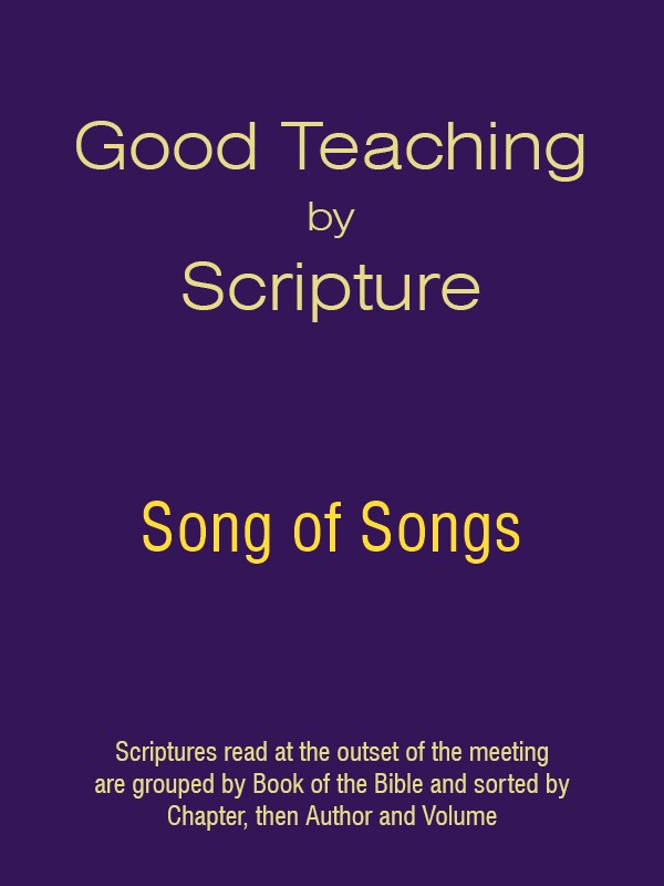 Good Teaching by Scripture 22 - Song of Songs