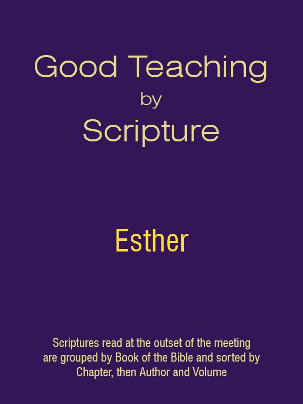 Good Teaching by Scripture 17 - Esther