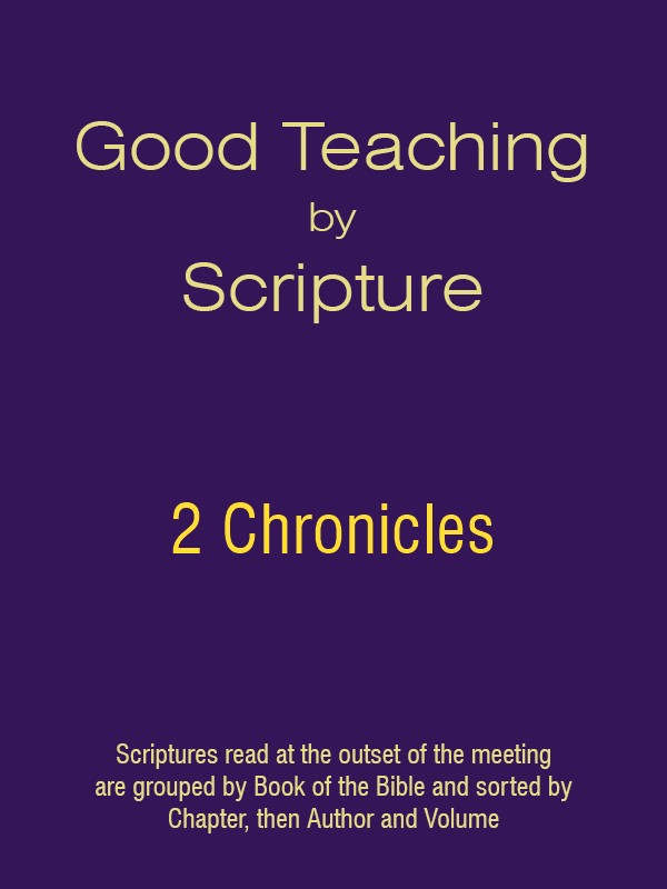 Good Teaching by Scripture 14 - 2 Chronicles