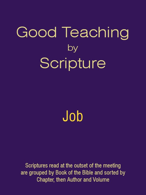 Good Teaching by Scripture 18 - Job