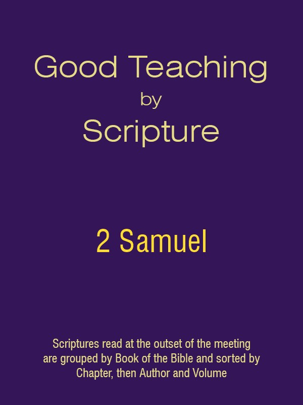 Good Teaching by Scripture 10 - 2 Samuel