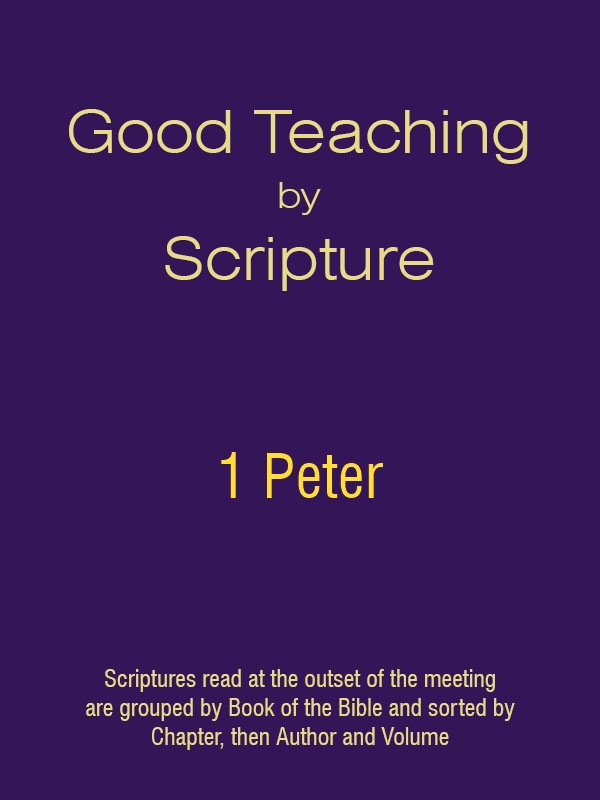 Good Teaching by Scripture 60 - 1 Peter