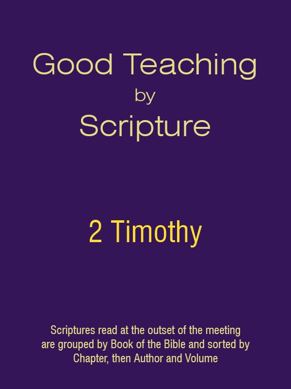 Good Teaching by Scripture 55 - 2 Timothy